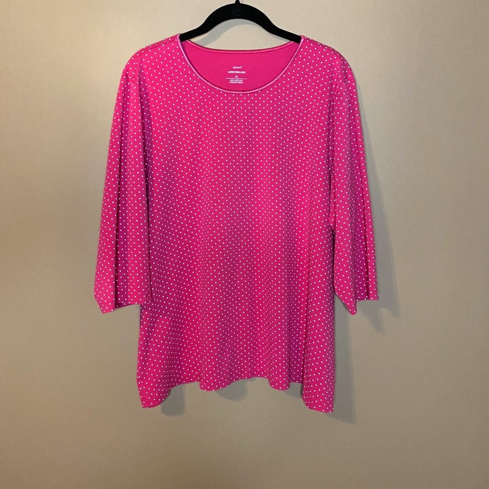 Pink Polka Dot Tee